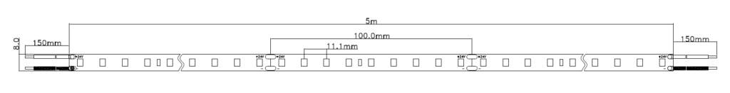 90 LEDs High Efficiency LED Light Strip – drawing 90 LEDs/m High Efficiency LED Light Strip