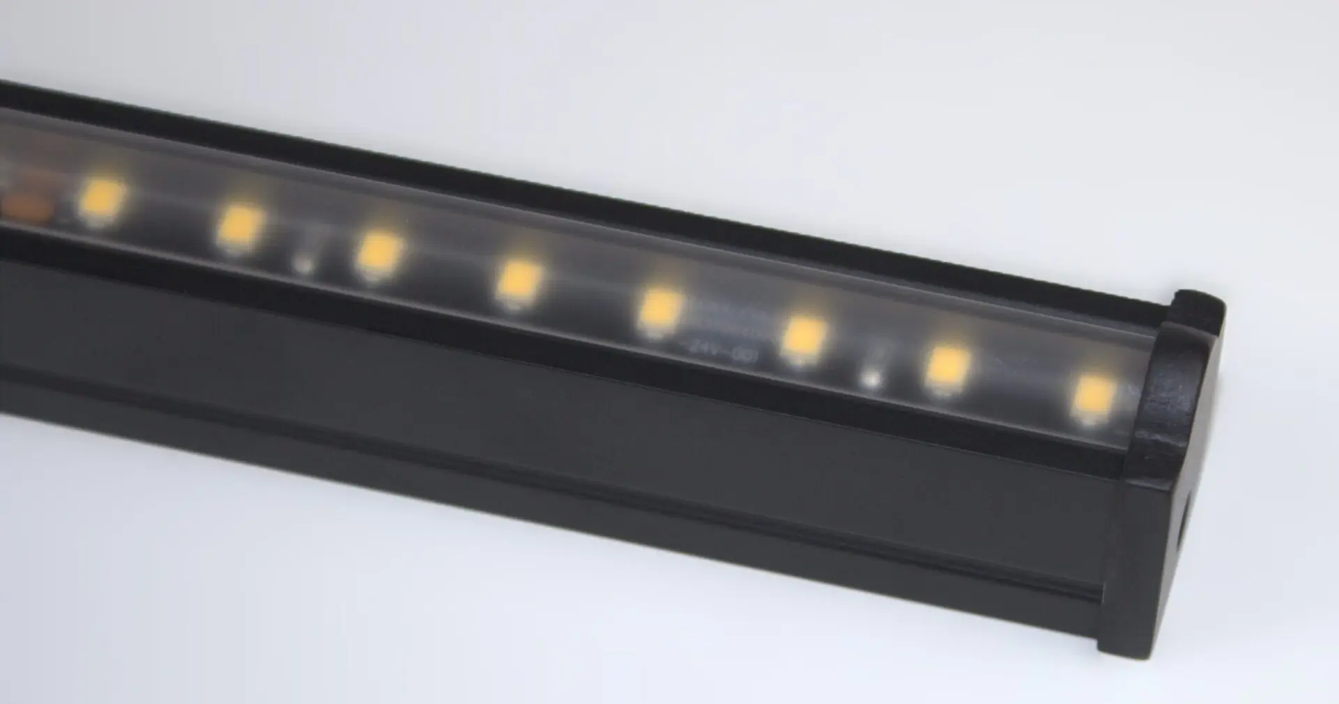 Shelby LED lighting for deep retail base decks and angled shelving