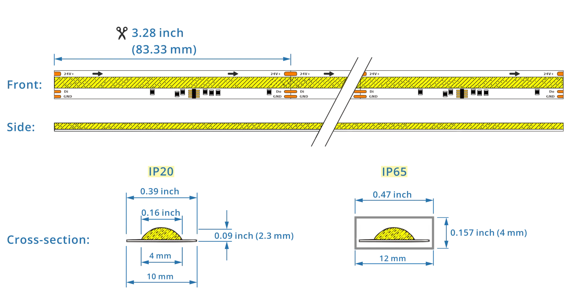 drawing ip20 + IP65