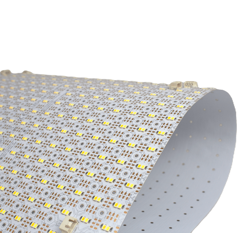 A view of Lightwave flexible sheets folded over