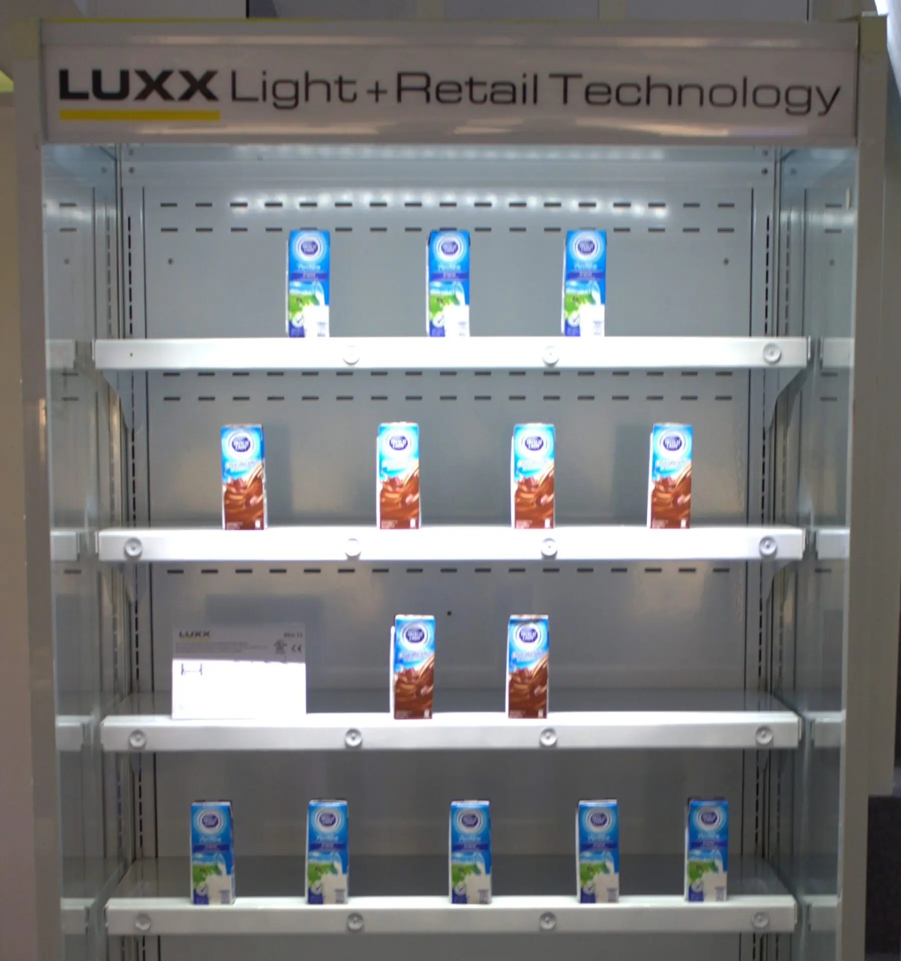 Pisa freezer LED light curtain illuminating a refrigerator with only one fixture